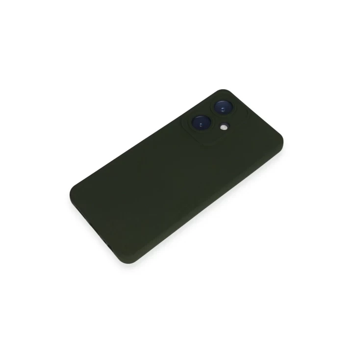 Vivo Y27 Kılıf Nano içi Kadife Silikon - Koyu Yeşil