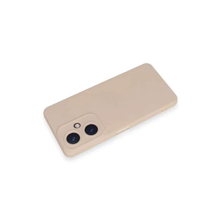 Vivo Y27 Kılıf Nano içi Kadife Silikon - Pudra