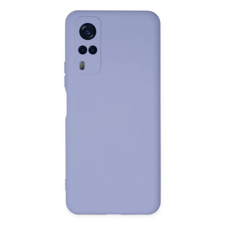 Vivo Y53S Kılıf Nano içi Kadife Silikon - Lila