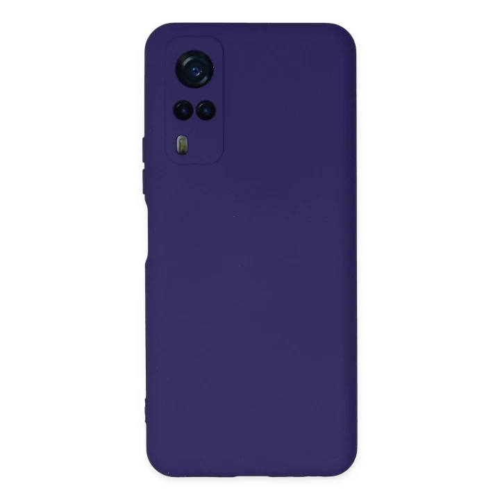 Vivo Y53S Kılıf Nano içi Kadife Silikon - Mor