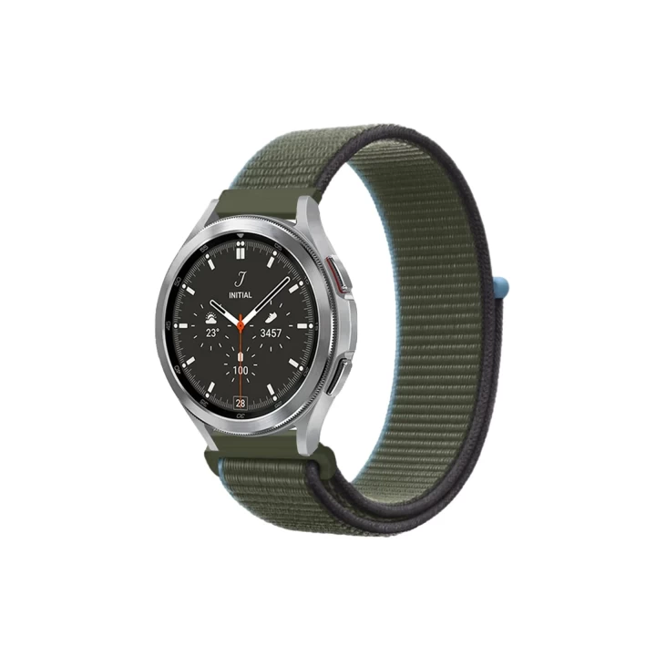 Watch 22mm Hasırlı Cırtcırtlı Kordon - Yeşil