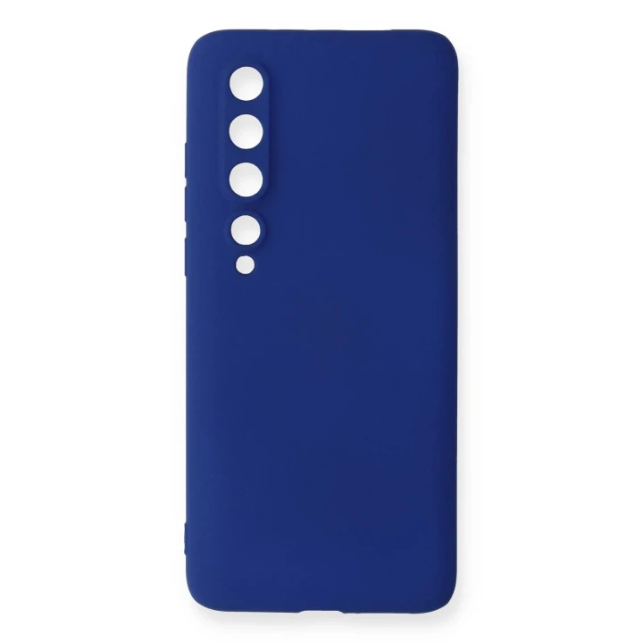 Xiaomi Mi 10 Kılıf First Silikon - Lacivert