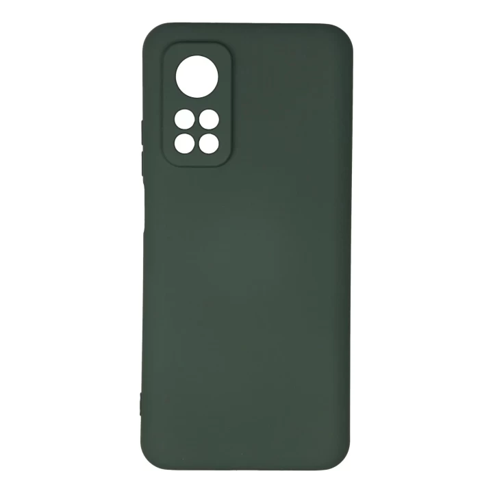 Xiaomi Mi 10T Kılıf Nano içi Kadife Silikon - Koyu Yeşil