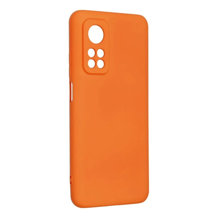 Xiaomi Mi 10T Kılıf Nano içi Kadife Silikon - Turuncu
