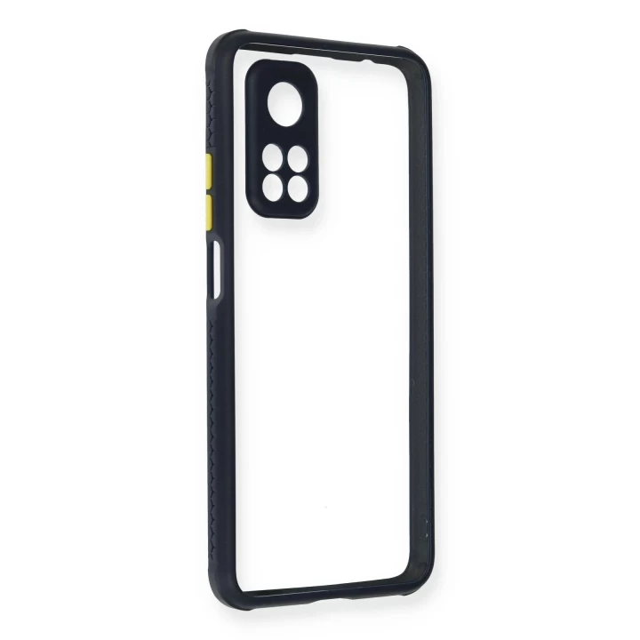 Xiaomi Mi 10T Pro Kılıf Miami Şeffaf Silikon - Lacivert