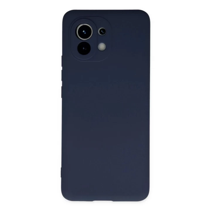 Xiaomi Mi 11 Kılıf Nano içi Kadife Silikon - Lacivert