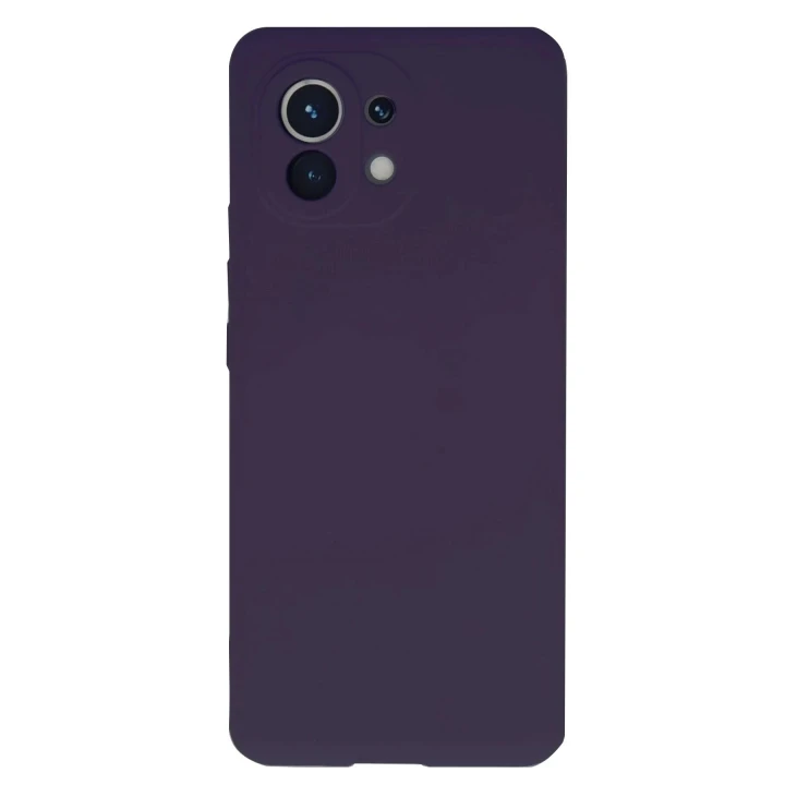 Xiaomi Mi 11 Kılıf Nano içi Kadife Silikon - Mor