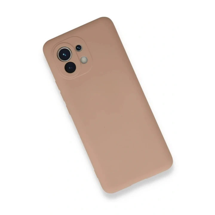 Xiaomi Mi 11 Kılıf Nano içi Kadife Silikon - Pudra
