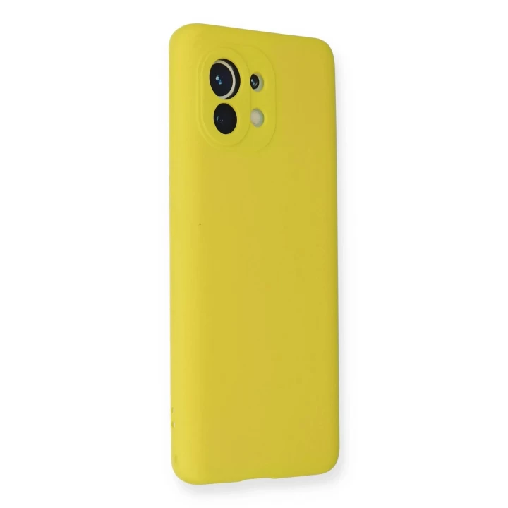 Xiaomi Mi 11 Kılıf Nano içi Kadife Silikon - Sarı