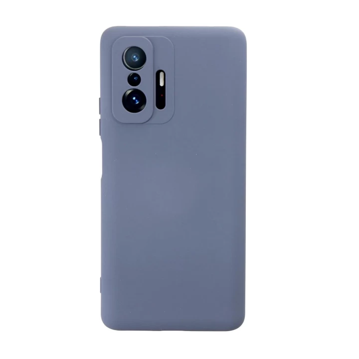 Xiaomi Mi 11T Pro Kılıf Nano içi Kadife Silikon - Gri