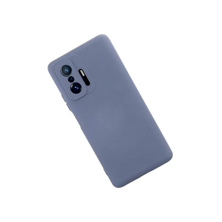Xiaomi Mi 11T Pro Kılıf Nano içi Kadife Silikon - Gri