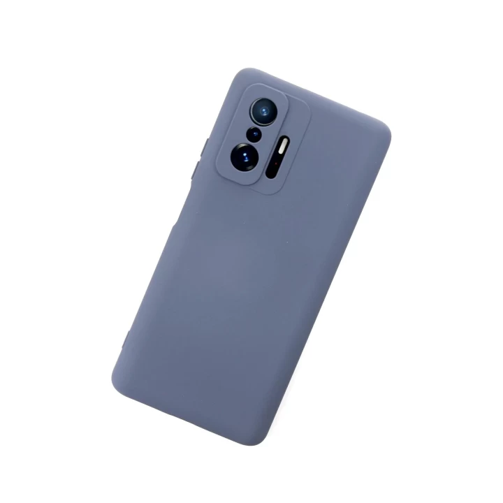 Xiaomi Mi 11T Pro Kılıf Nano içi Kadife Silikon - Gri