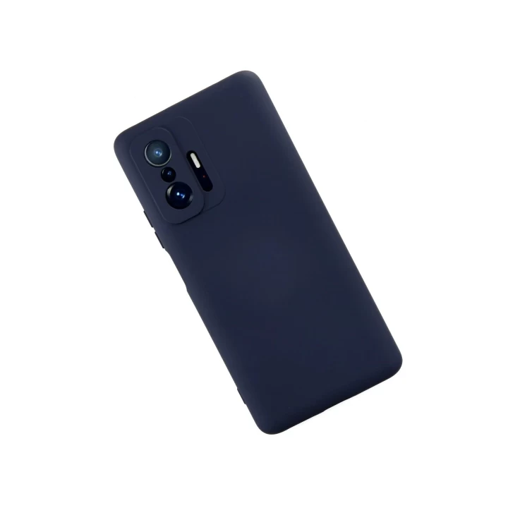 Xiaomi Mi 11T Pro Kılıf Nano içi Kadife Silikon - Lacivert