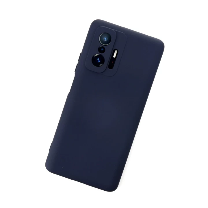 Xiaomi Mi 11T Pro Kılıf Nano içi Kadife Silikon - Lacivert