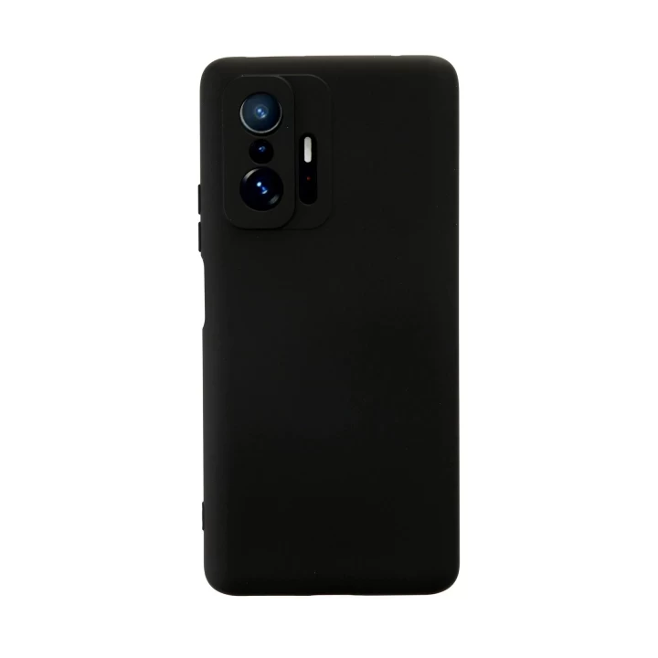 Xiaomi Mi 11T Pro Kılıf Nano içi Kadife Silikon - Siyah
