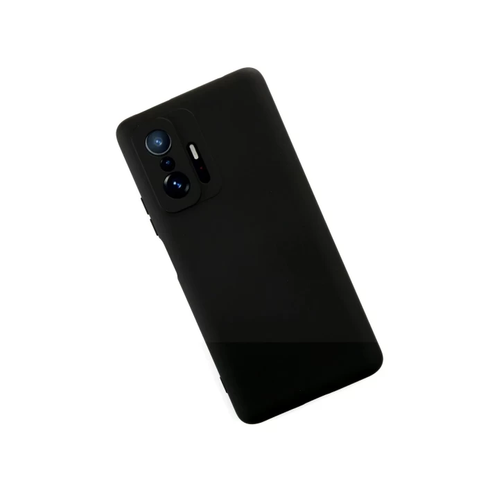 Xiaomi Mi 11T Pro Kılıf Nano içi Kadife Silikon - Siyah
