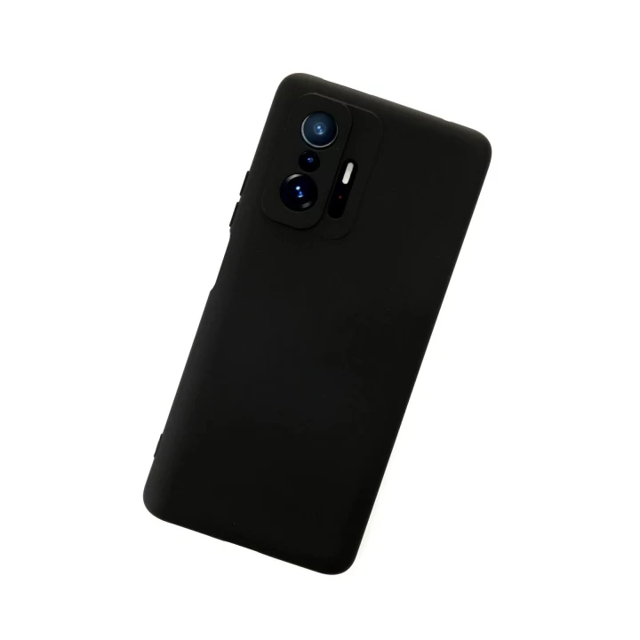 Xiaomi Mi 11T Pro Kılıf Nano içi Kadife Silikon - Siyah