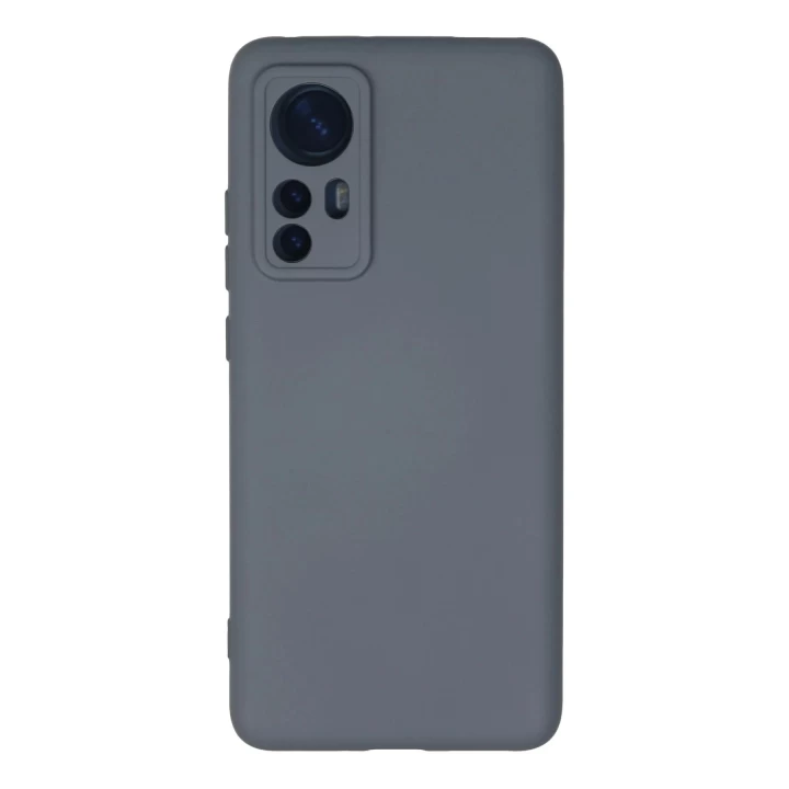 Xiaomi Mi 12 Kılıf Nano içi Kadife Silikon - Gri