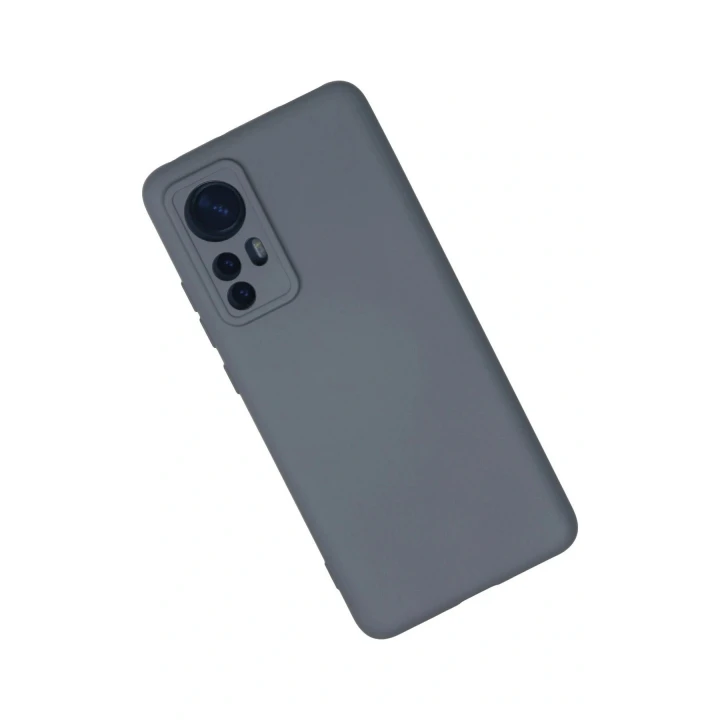 Xiaomi Mi 12 Kılıf Nano içi Kadife Silikon - Gri
