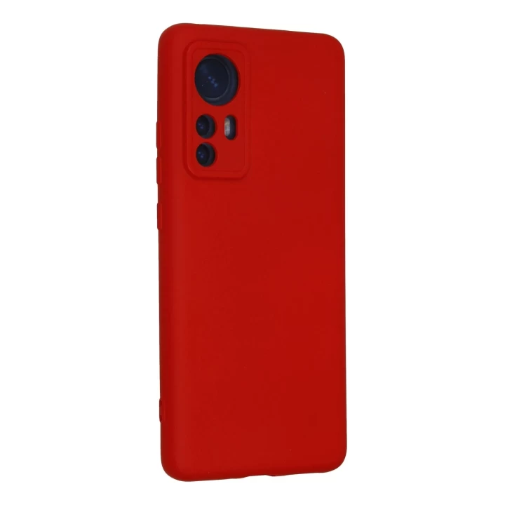 Xiaomi Mi 12 Kılıf Nano içi Kadife Silikon - Kırmızı