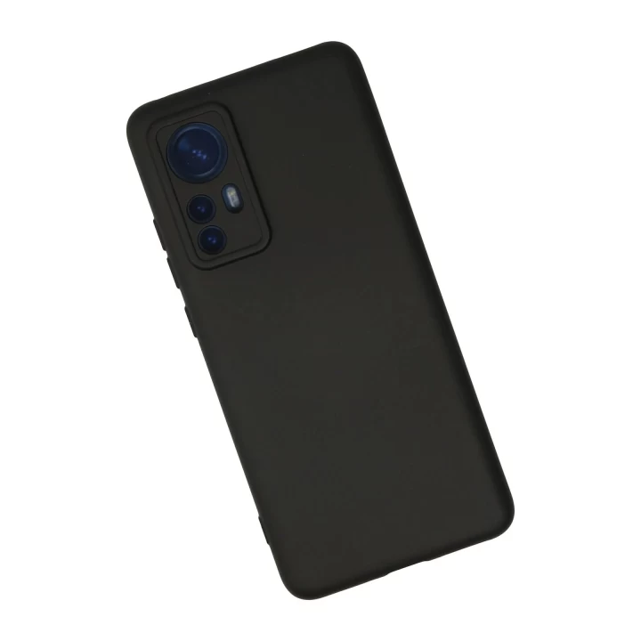 Xiaomi Mi 12 Kılıf Nano içi Kadife Silikon - Siyah
