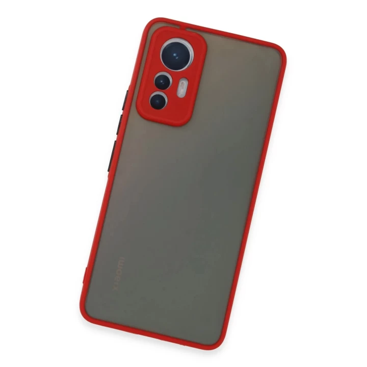 Xiaomi Mi 12 Lite Kılıf Montreal Silikon Kapak - Kırmızı