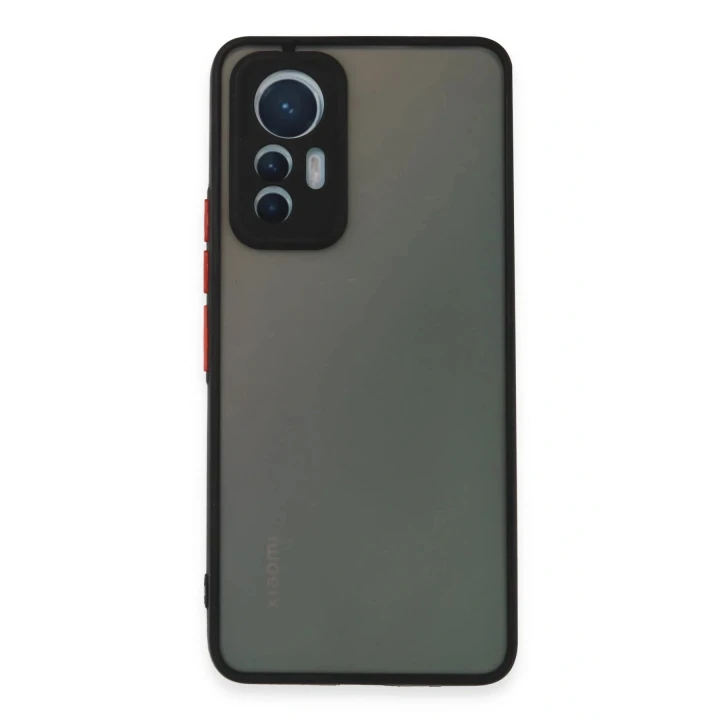 Xiaomi Mi 12 Lite Kılıf Montreal Silikon Kapak - Siyah