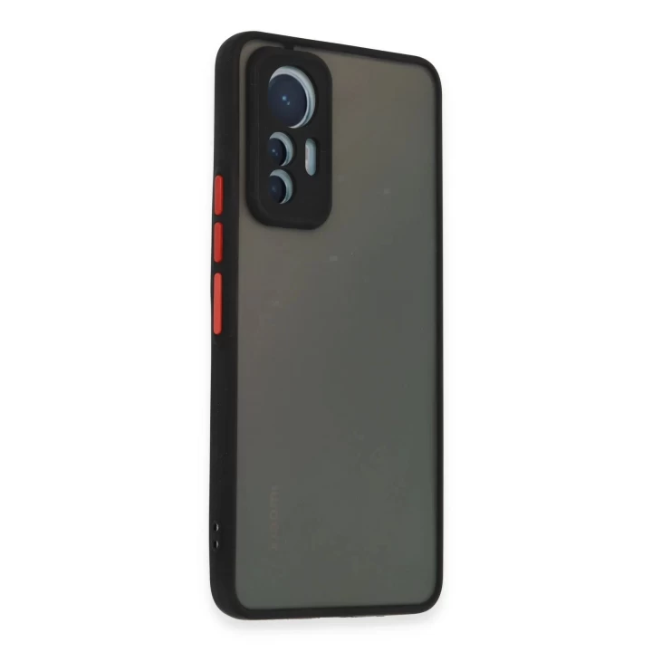 Xiaomi Mi 12 Lite Kılıf Montreal Silikon Kapak - Siyah
