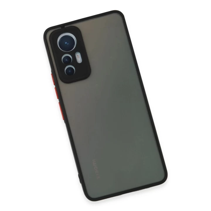 Xiaomi Mi 12 Lite Kılıf Montreal Silikon Kapak - Siyah