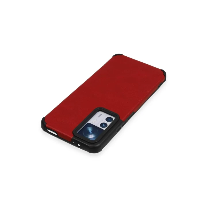 Xiaomi Mi 12T Kılıf Loop Deri Silikon - Kırmızı