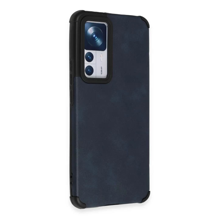 Xiaomi Mi 12T Kılıf Loop Deri Silikon - Lacivert