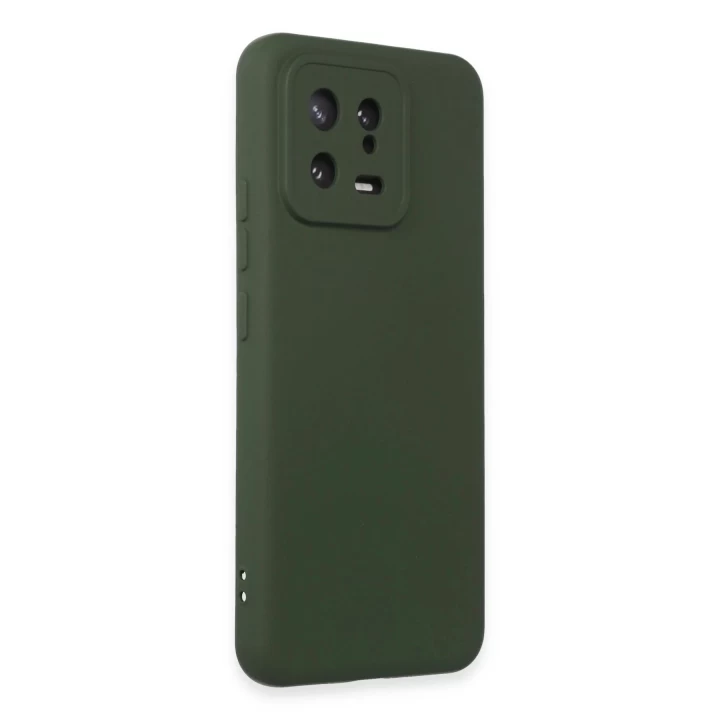 Xiaomi Mi 13 Kılıf Nano içi Kadife Silikon - Koyu Yeşil