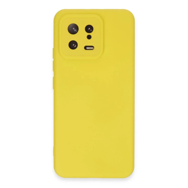 Xiaomi Mi 13 Kılıf Nano içi Kadife Silikon - Sarı