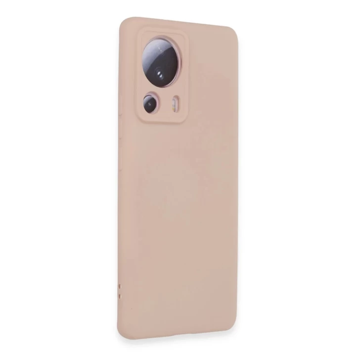 Xiaomi Mi 13 Lite Kılıf Nano içi Kadife Silikon - Pudra
