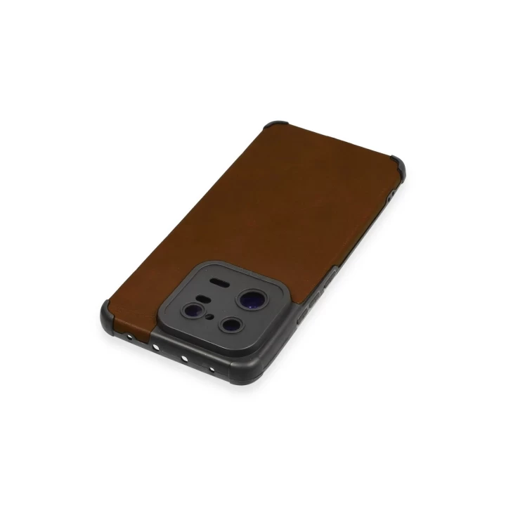 Xiaomi Mi 13 Pro Kılıf Loop Deri Silikon - Kahverengi