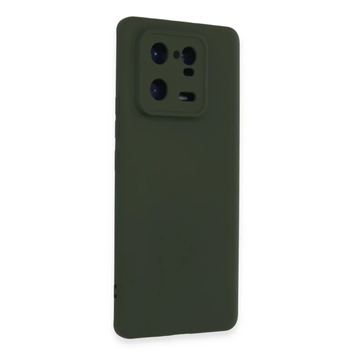 Xiaomi Mi 13 Pro Kılıf Nano içi Kadife Silikon - Koyu Yeşil