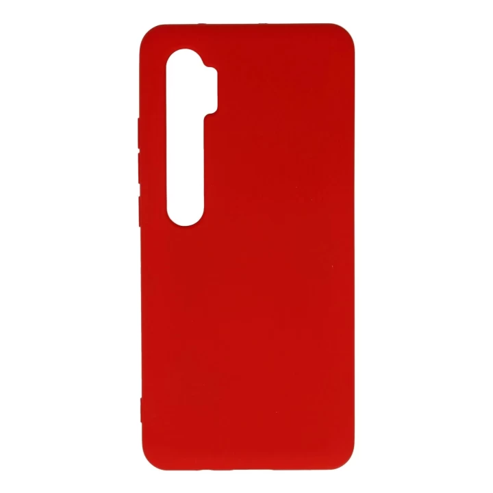 Xiaomi Mi Note 10 Lite Kılıf Nano içi Kadife Silikon - Kırmızı