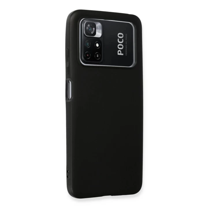 Xiaomi Poco M4 Pro 4G Kılıf First Silikon - Siyah