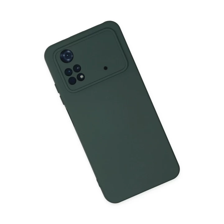 Xiaomi Poco M4 Pro 4G Kılıf Nano içi Kadife Silikon - Koyu Yeşil