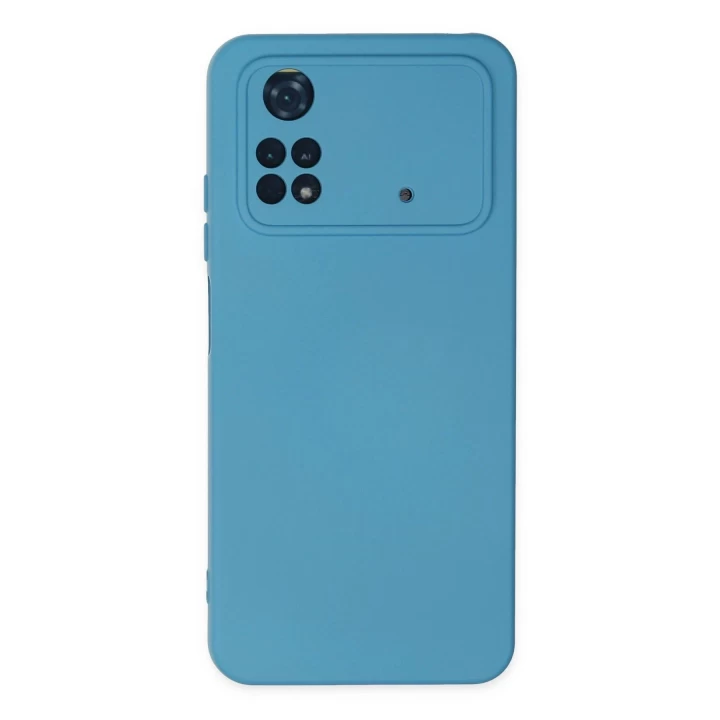 Xiaomi Poco M4 Pro 4G Kılıf Nano içi Kadife Silikon - Mavi