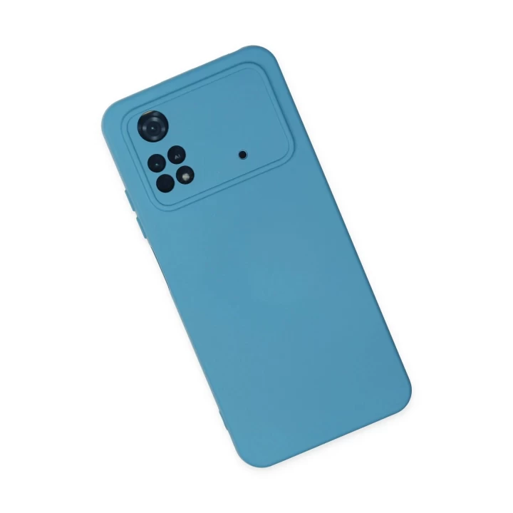 Xiaomi Poco M4 Pro 4G Kılıf Nano içi Kadife Silikon - Mavi