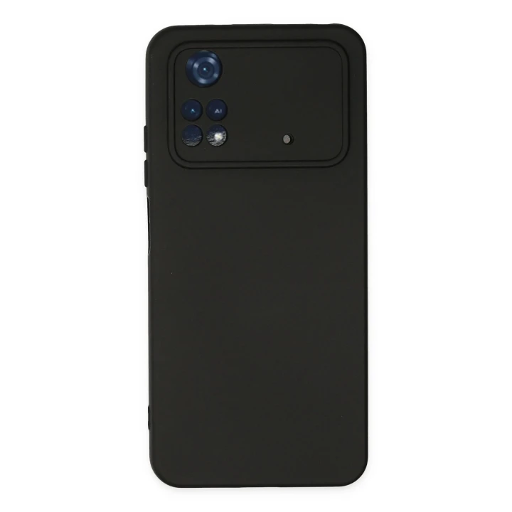 Xiaomi Poco M4 Pro 4G Kılıf Nano içi Kadife Silikon - Siyah