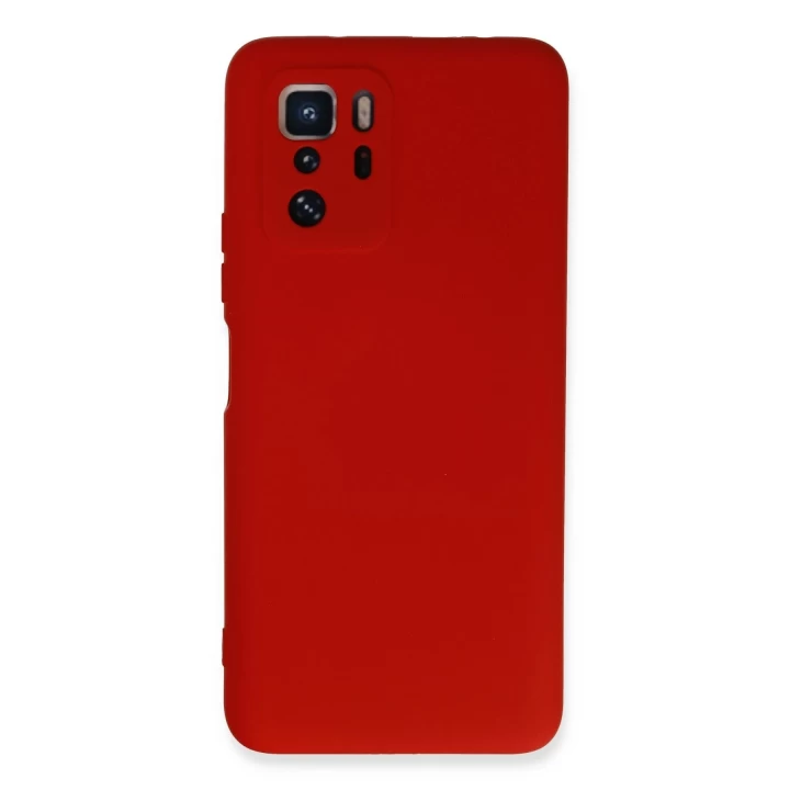 Xiaomi Poco X3 GT Kılıf Nano içi Kadife Silikon - Kırmızı