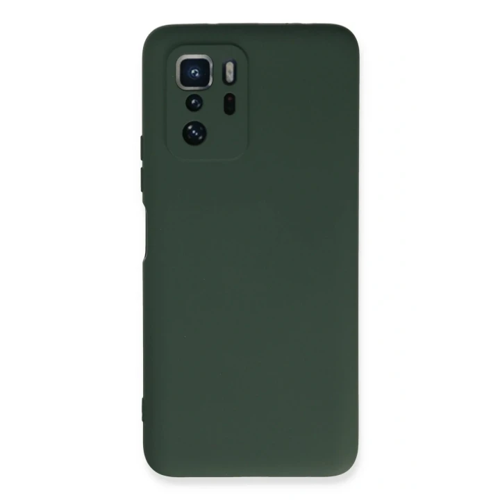Xiaomi Poco X3 GT Kılıf Nano içi Kadife Silikon - Koyu Yeşil