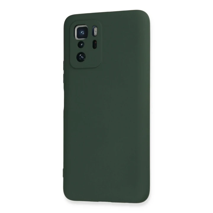 Xiaomi Poco X3 GT Kılıf Nano içi Kadife Silikon - Koyu Yeşil