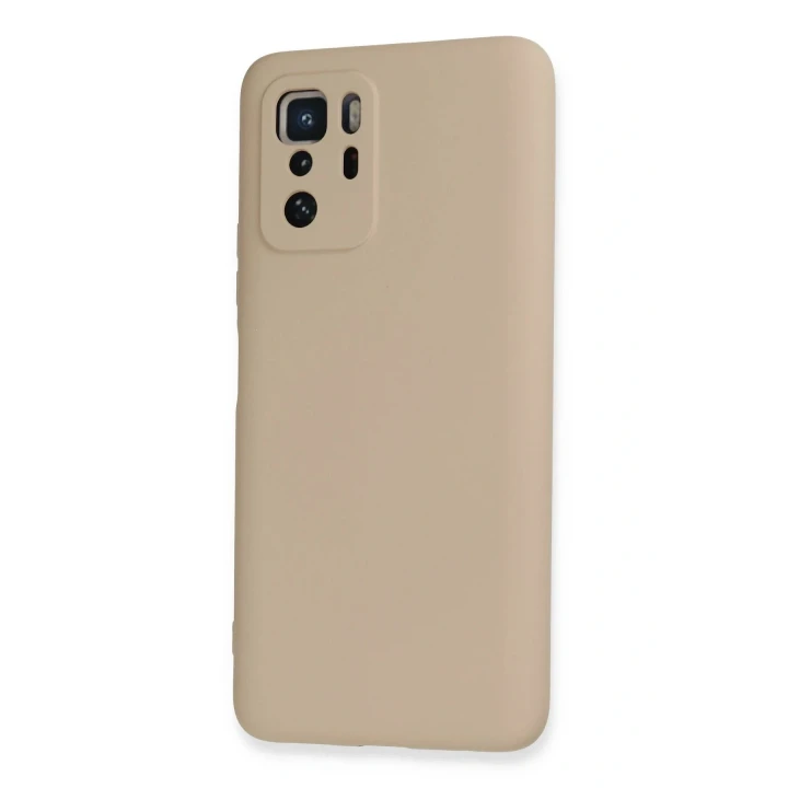Xiaomi Poco X3 GT Kılıf Nano içi Kadife Silikon - Pudra