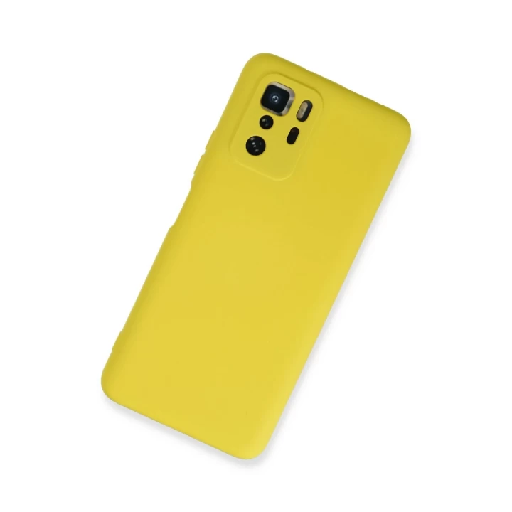 Xiaomi Poco X3 GT Kılıf Nano içi Kadife Silikon - Sarı