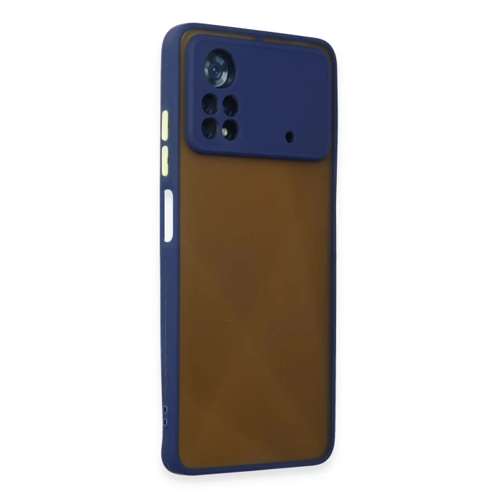 Xiaomi Poco X4 Pro 5G Kılıf Montreal Silikon Kapak - Lacivert