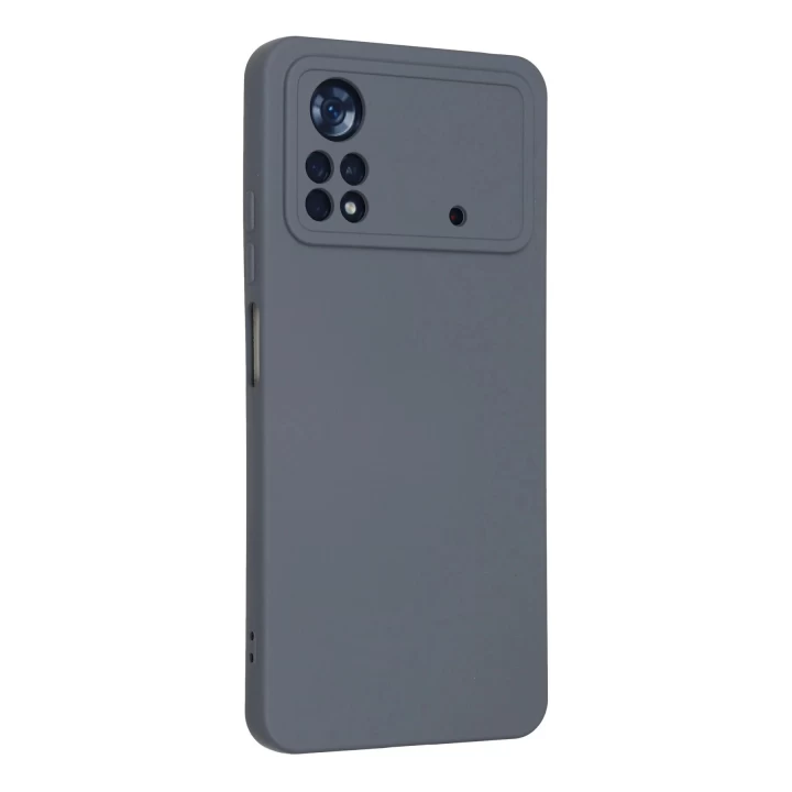 Xiaomi Poco X4 Pro 5G Kılıf Nano içi Kadife Silikon - Gri