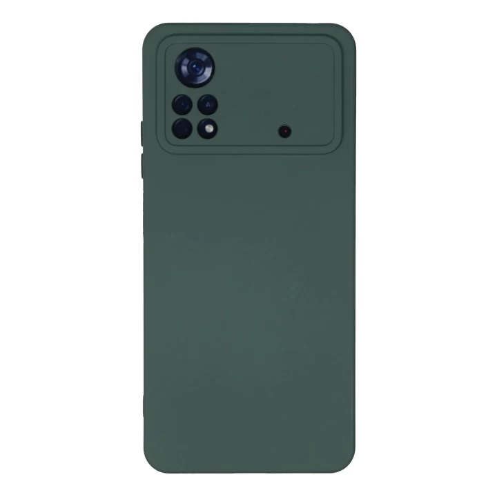 Xiaomi Poco X4 Pro 5G Kılıf Nano içi Kadife Silikon - Koyu Yeşil